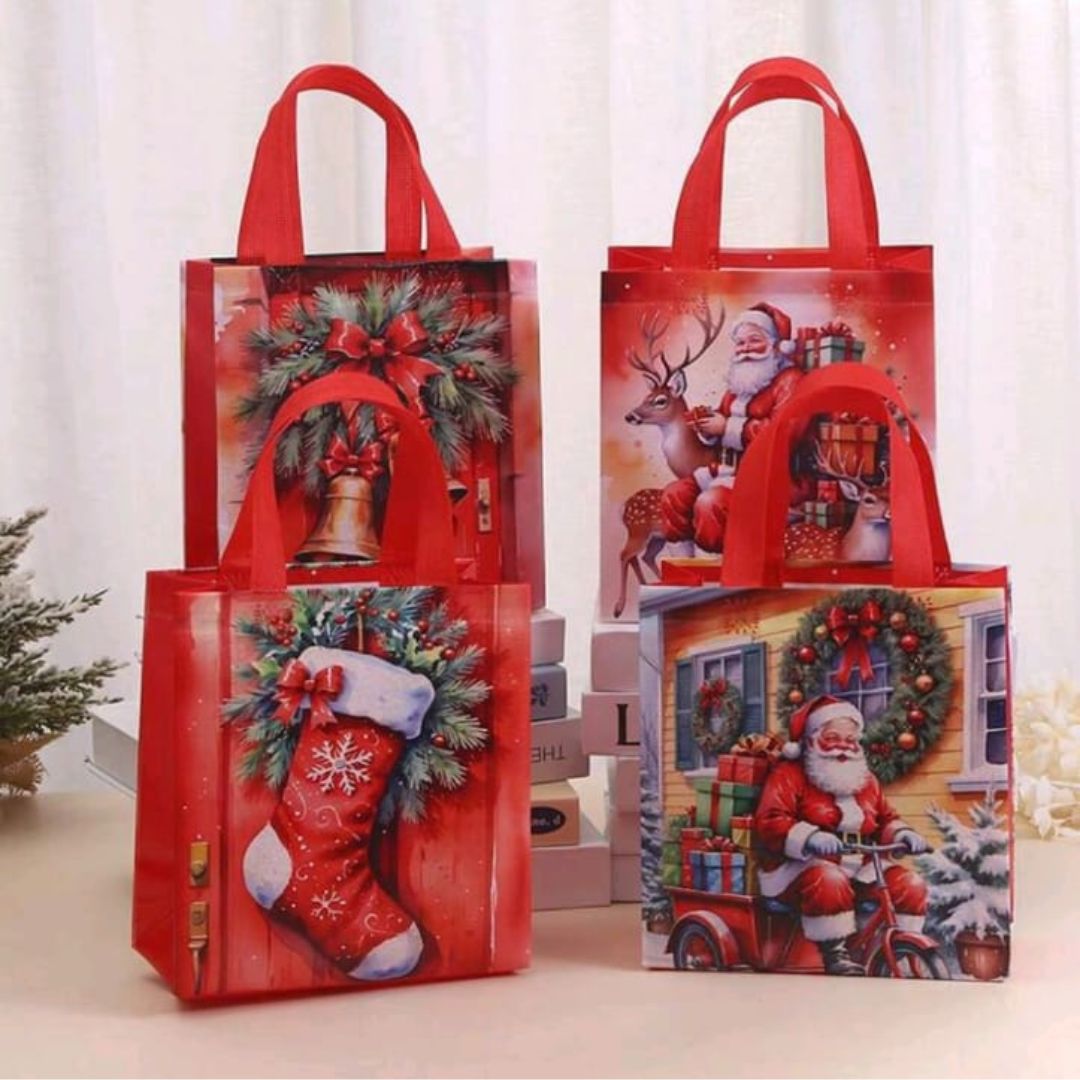 BUSTA GRANDE PLASTIFICATA NATALE