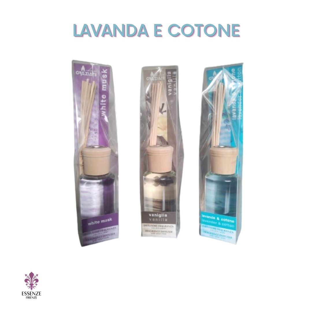 Diffusore ambiente 120ml Lavanda e Cotone
