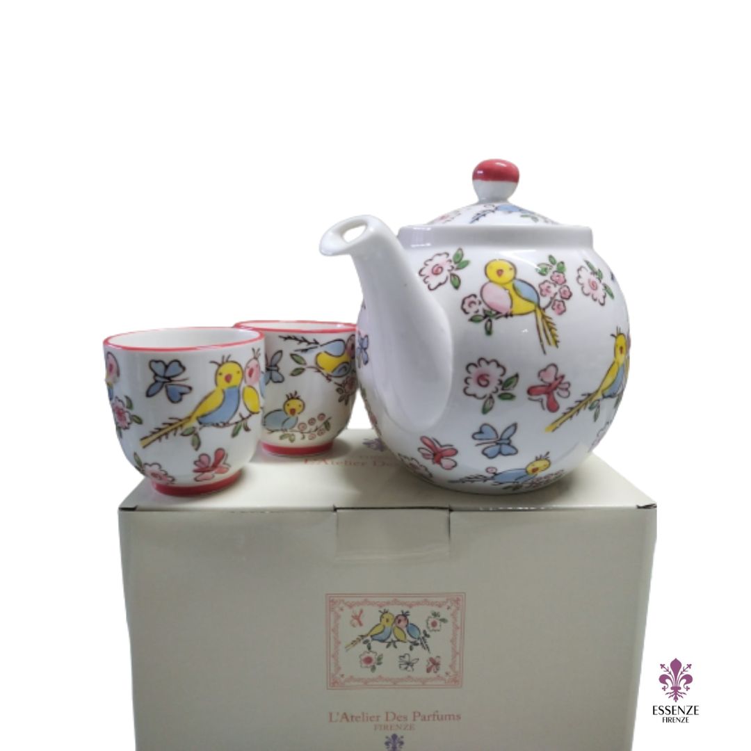 SET DA TE' IN CERAMICA DIPINTA A MANO